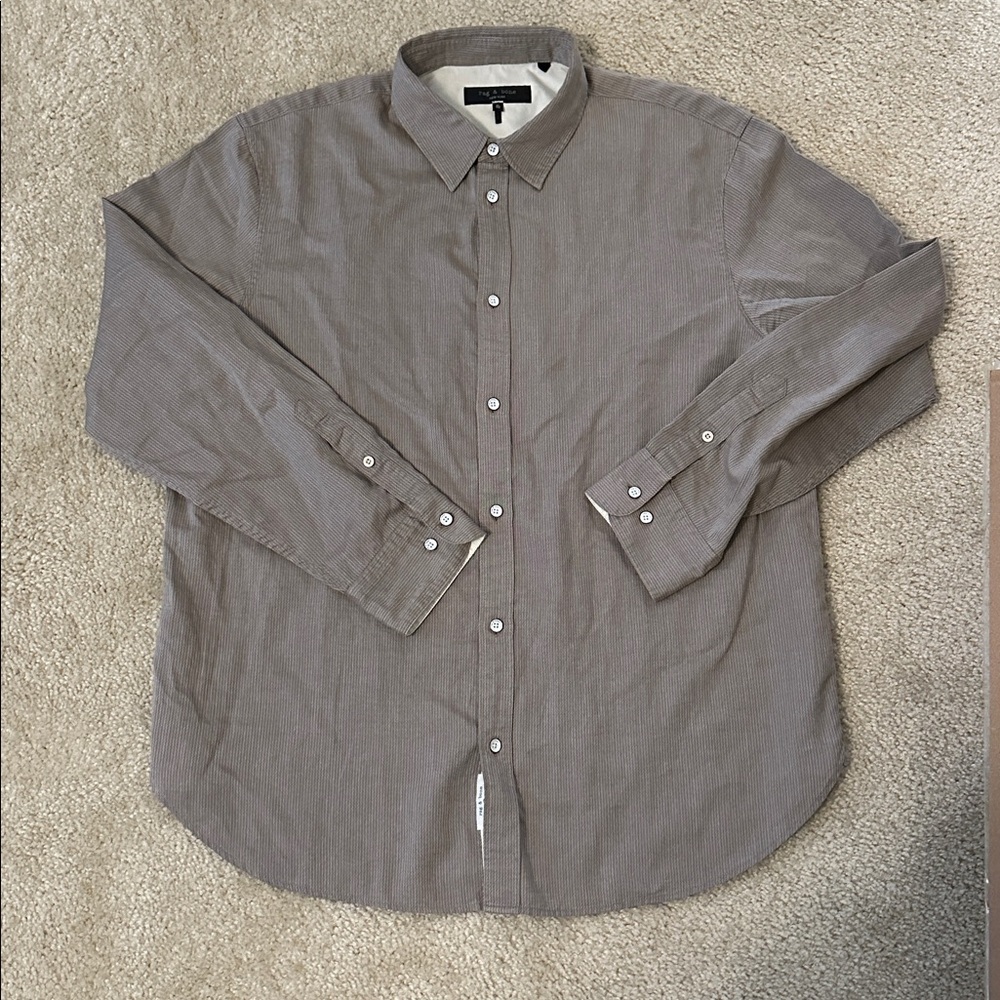 NWOT Rag & Bone Classic White Men's dress Shirt size XL
